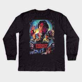 Fright Night Poster Vintage Kids Long Sleeve T-Shirt